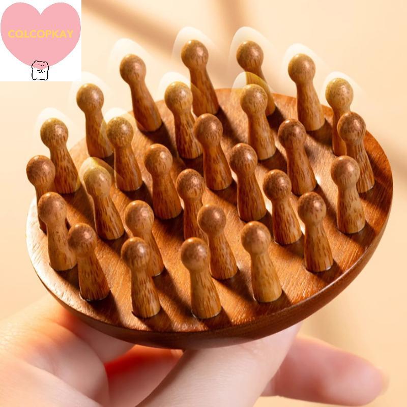 HANHAI Multi-Functional ไม้ Therapy Massageb หนังศีรษะหัวนวดไม้จันทน์ธรรมชาติวงกลมฟัน Guasha ขูด Body Massager TH ราคา ถูกที่สุด ดีลบีเคเค แกลเลอรีภาพที่ 5