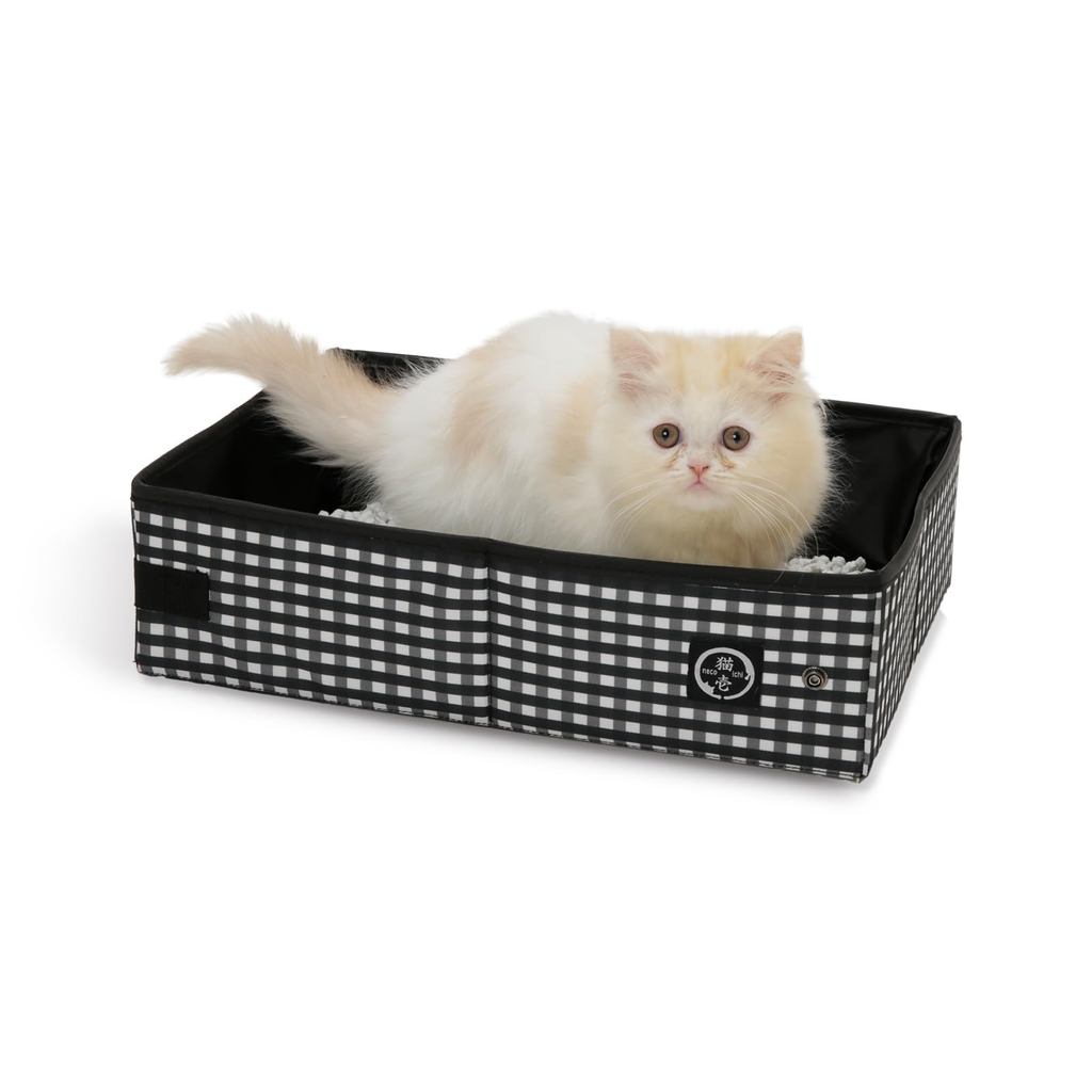 Cat Portable Toilet, Nekoichi, Emergency/Travel Toilet, Black, Shipped from Japan