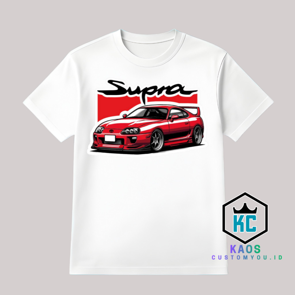 BMW E30 COUPE RED CLASSIC CAR TSHIRT ผ้า BMW / เสื้อยืด