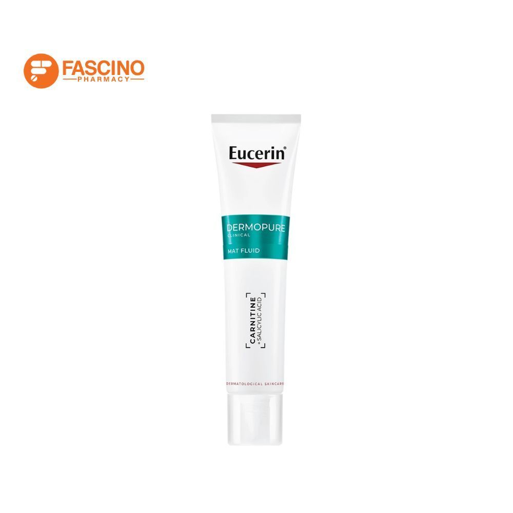 Eucerin Dermopure Clinical Mat Fluid ฟลูอิดสูตรควบคุมความมัน สำหรับผิวมัน เป็นสิว (40ml.)