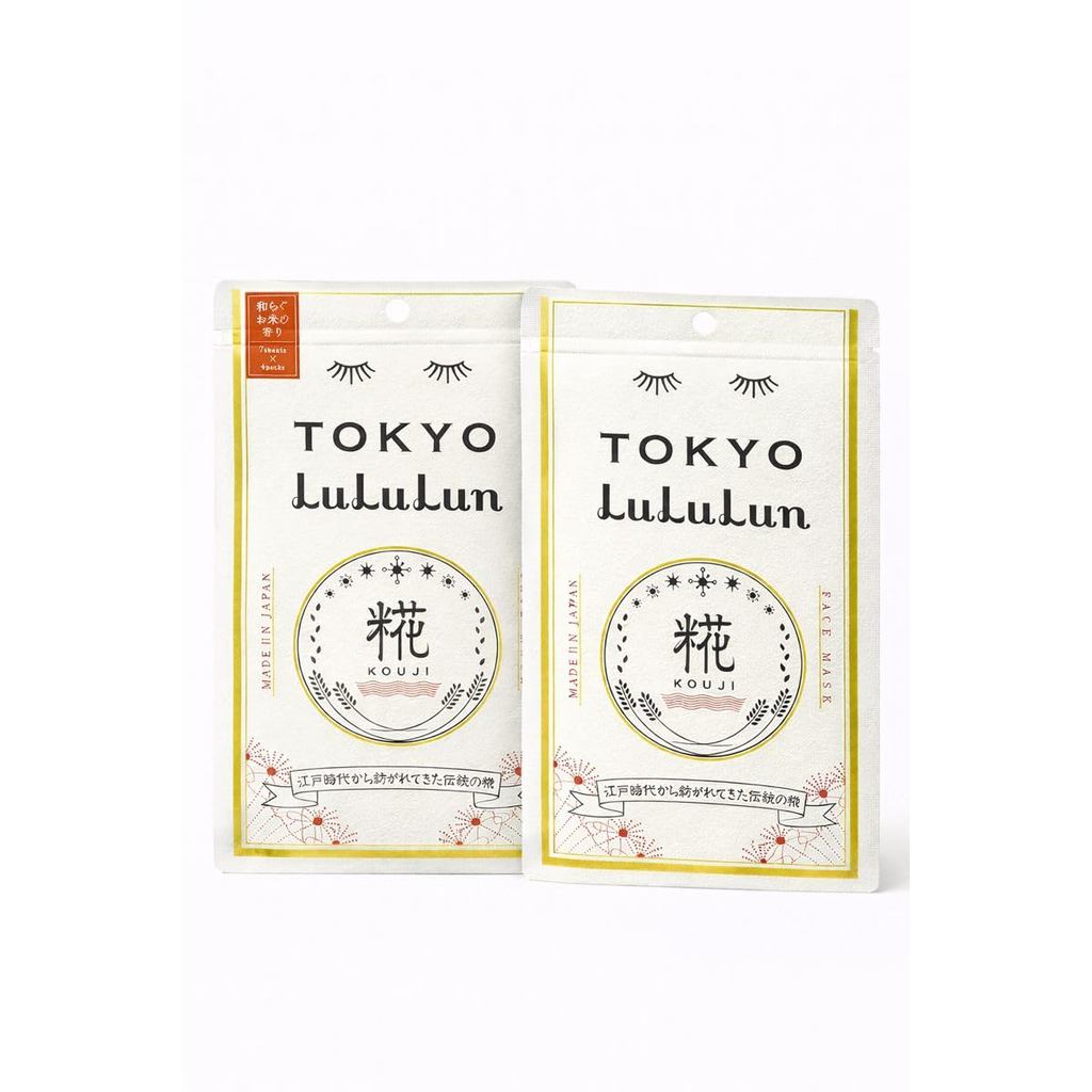 แพ็คมาส์กหน้า Lululun Tokyo Lululun กลิ่นข้าวผ่อนคลาย มาส์ก 7 ชิ้น x 2 ถุง