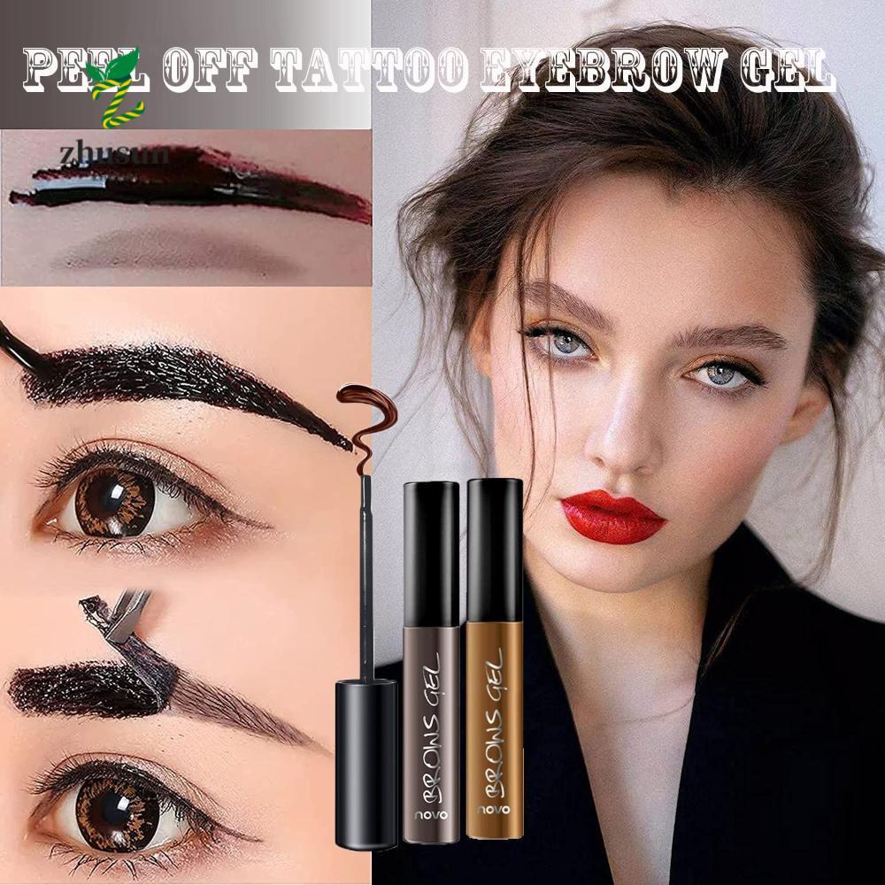 ZHUSUN Peel Tattoo Eyebrow Gel Eyebrow Tint Eyebrow Tattoo Easy Peel Tint EyeBrow Gel