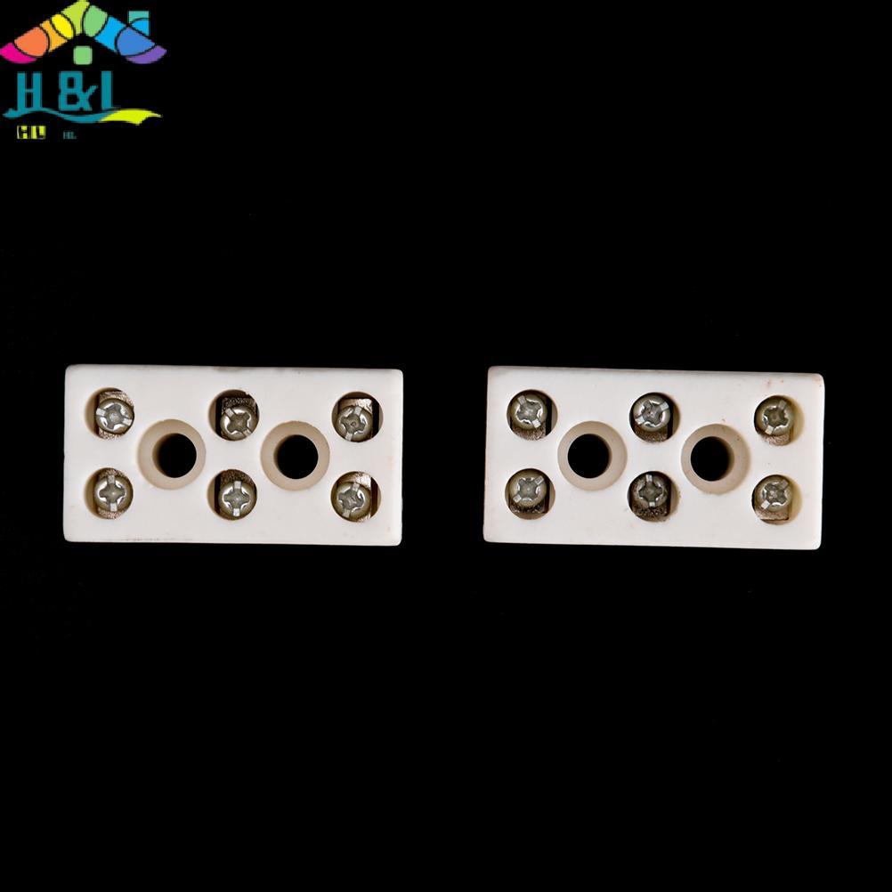 H&L ใหม่ 2 ชิ้น 8 หลุม 2W8H เทอร์มินัลเซรามิกทนอุณหภูมิสูง Blo 15A 250V {th}