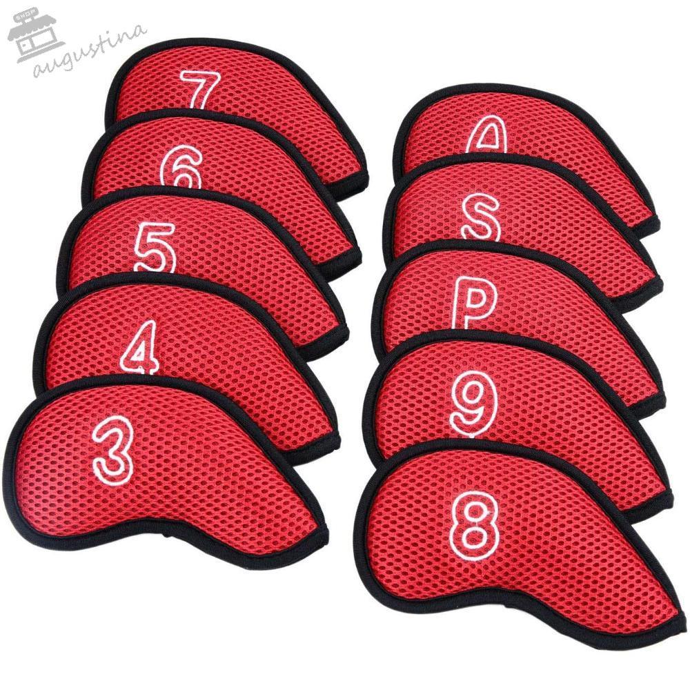 AUGUSTINA Golf Club Cover Meshy Sports Golf Head Cover Protector Case Protective Cover 3,4,5,6,7,8,9