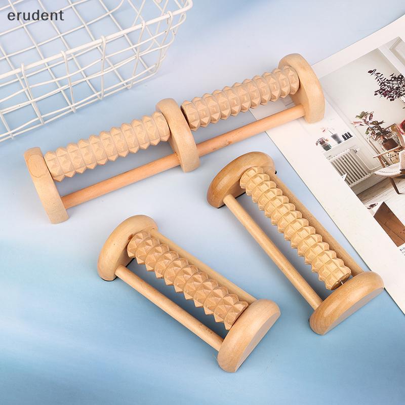 Erudent Foot Sole Massager บรรเทา Plantar Fasciitis ไม้ลูกกลิ้งประเภทไม้เนื้อแข็งนวดเท้าและขา Acupoi