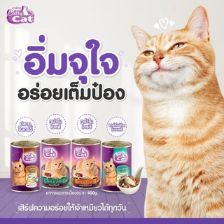 Catty Cat แคทตี้แคท [12 กระป๋อง] อาหารเปียกแมวกระป๋อง สำหรับแมวโตและลูกแมว 1 เดือนขึ้นไป ทำจากเนื้อปลาแท้ ขนาด 400 กรัม