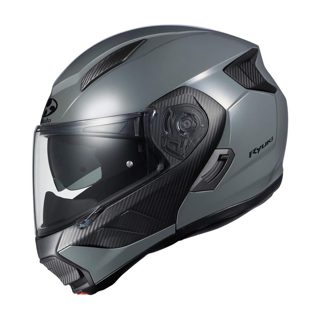 OGK KABUTO Motorcycle Helmet System RYUKI Medium Gray (Size: L)