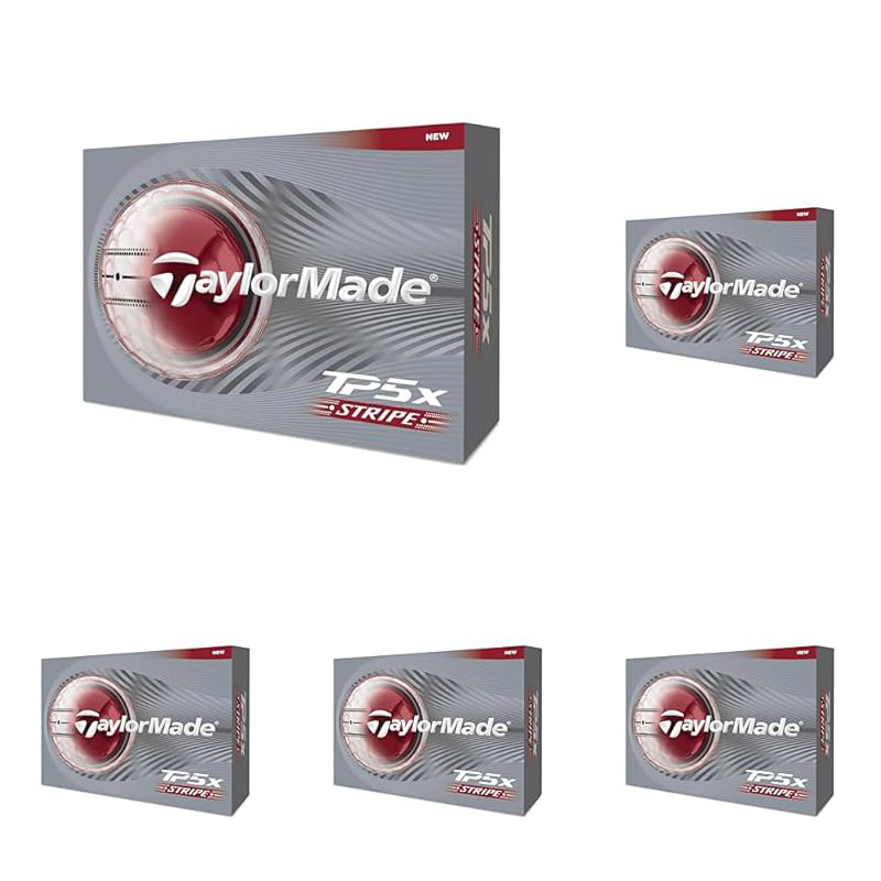 TAYLOR MADE TMJ26 TP5x Stripe Golf Balls - 2026 Model - White