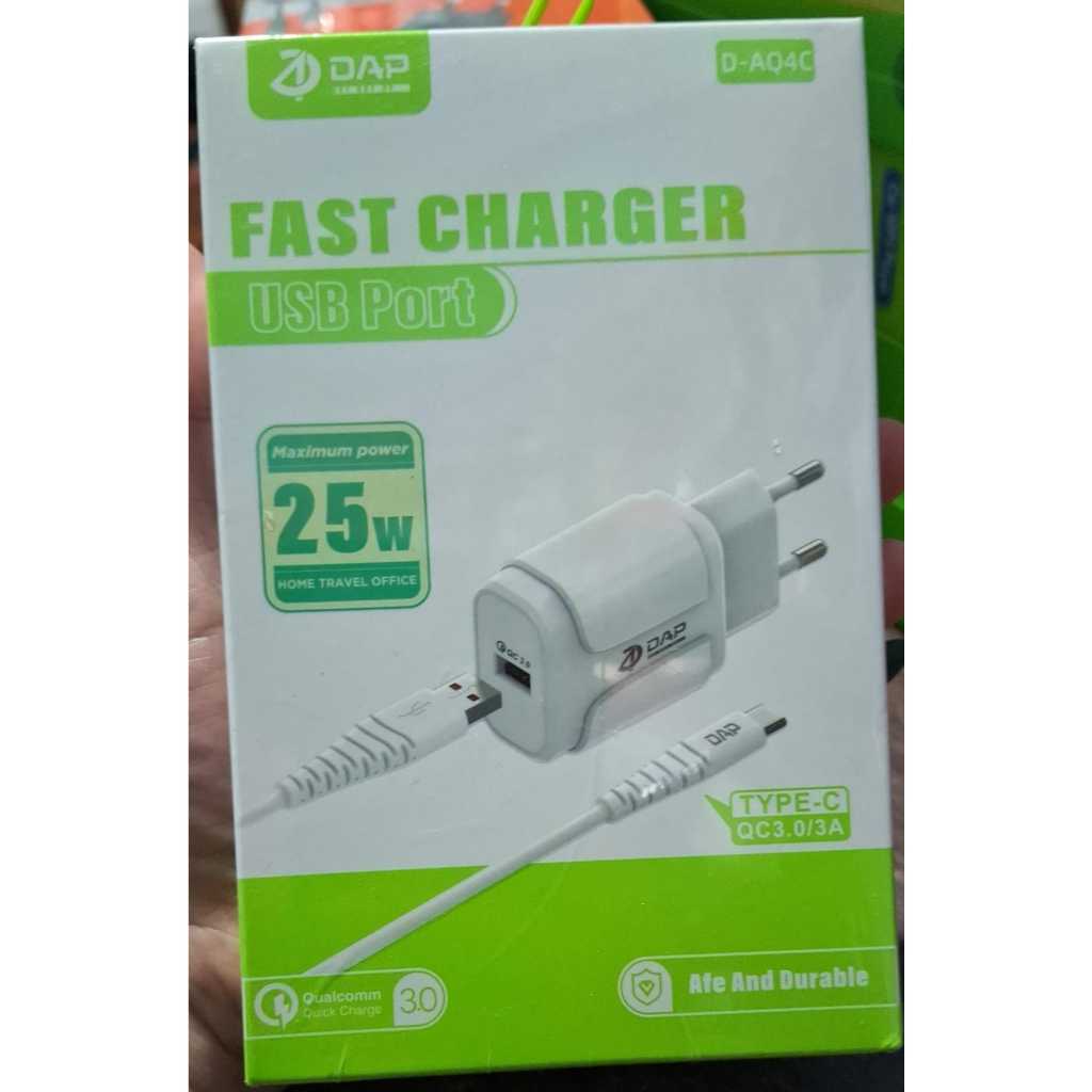 DAP Era D-AQ4C Fast Charger PD 25 วัตต์ Type-C 3.0A พร้อมสายชาร์จเร็ว