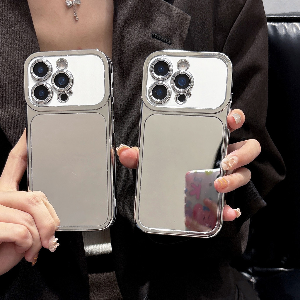 ใหม่ กระจกแต่งหน้า เคสไอโฟน เหมาะสําหรับ ไอโฟน 17 มือโปร สูงสุด, ไอโฟน 17, 16, 15, 14, 13