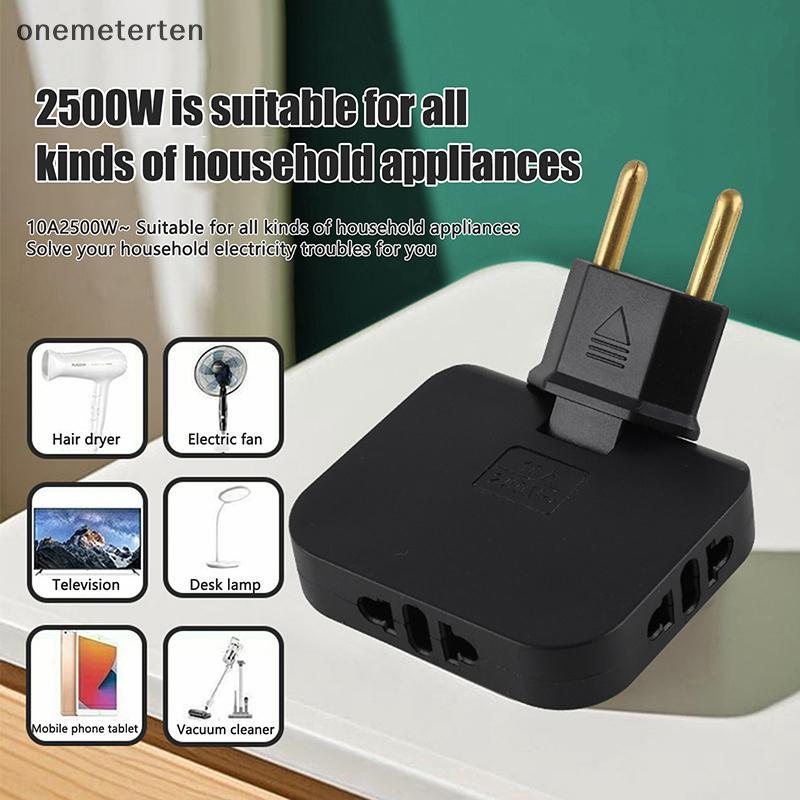 Rten 3 In 1 US To EU ปลั๊ก 180 องศา Rotatable Soet Converter ยุโรปปลั๊ก Multi-Plug Mini Slim ไร้สาย Outlet อะแดปเตอร์ N