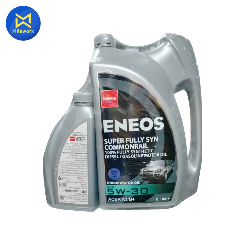 น้ำมันเครื่อง ENEOS SUPER FULLY SYN COM เกรดรวมใช้ได้ทั้งดีเซลและเบนซิน (5W30 ขนาด 6+1+1) (5W40 ขนาด
