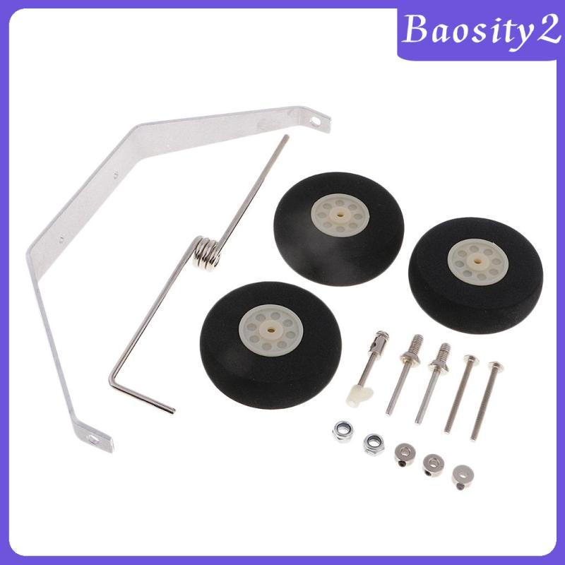 [Baosity2] Landing Gear สําหรับ Taildragger พร้อมพวงมาลัยสําหรับเครื่องบิน RC Cessna 182