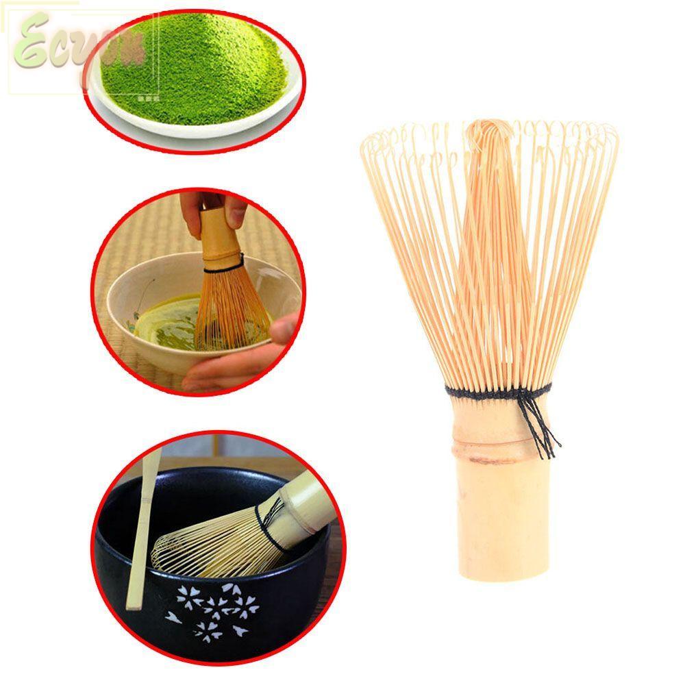 ECYOU 80 Fringe Bamboo Brush Home Japanese Tea Set Green Tea Matcha Bamboo Accessories