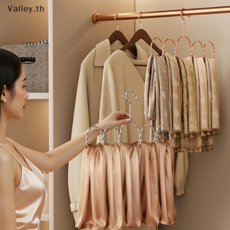[Valley] ผ้าพันคอไหม Tie Hanger Multifunctional Storage Ra ตู้เสื้อผ้า Shawl Holder Scarves Organize