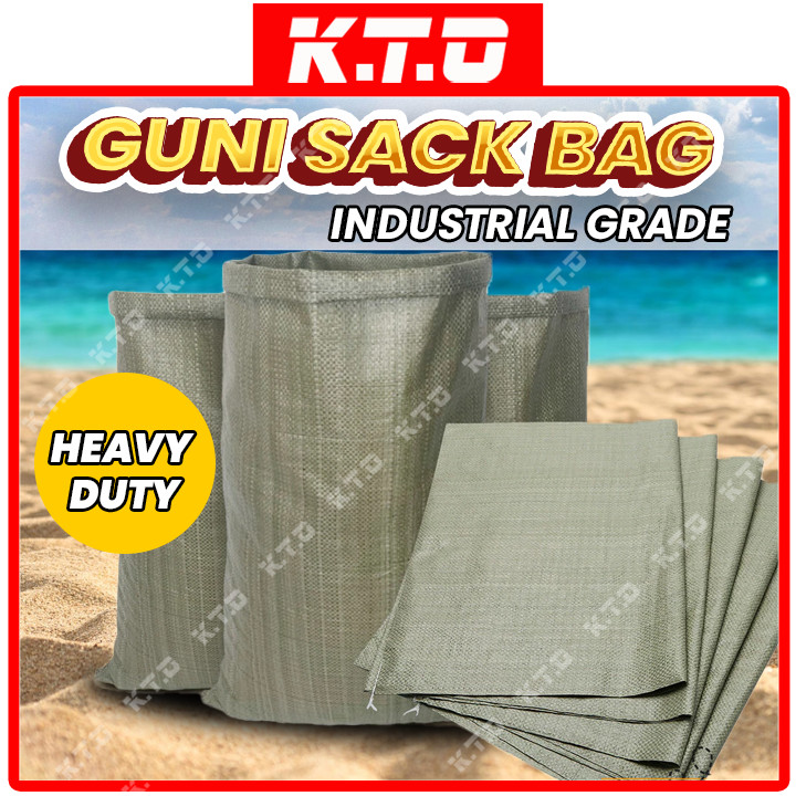 PP ทอ Guni กระเป๋า Sand Courier Storage พลาสติก Gunny Sack Bag กระเป๋าเดินทางขนาดใหญ่