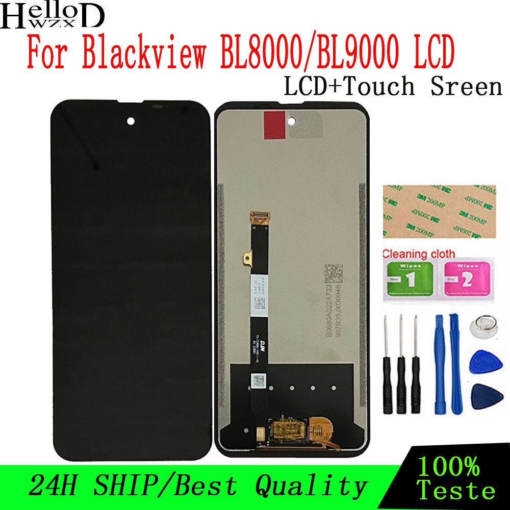 เข้ากันได้กับ Blackview BL8000 BL9000 MN0H เปลี่ยนหน้าจอสัมผัส LCD สีดํา