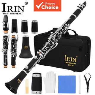 IRIN คลาริเน็ต 17 คีย์ คีย์ Bb คลาริเน็ตสีดํา อุปกรณ์เครื่อง…