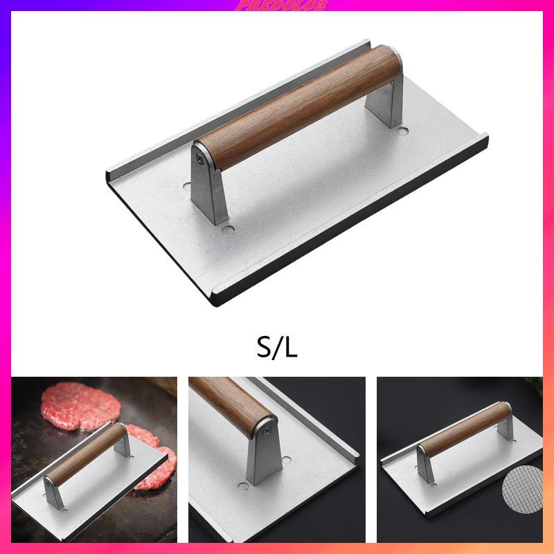 [Predolo2] Bacon Press สี่เหลี่ยมผืนผ้า Nonstick Heavy Duty Grill Press สําหรับเตาย่างผัก