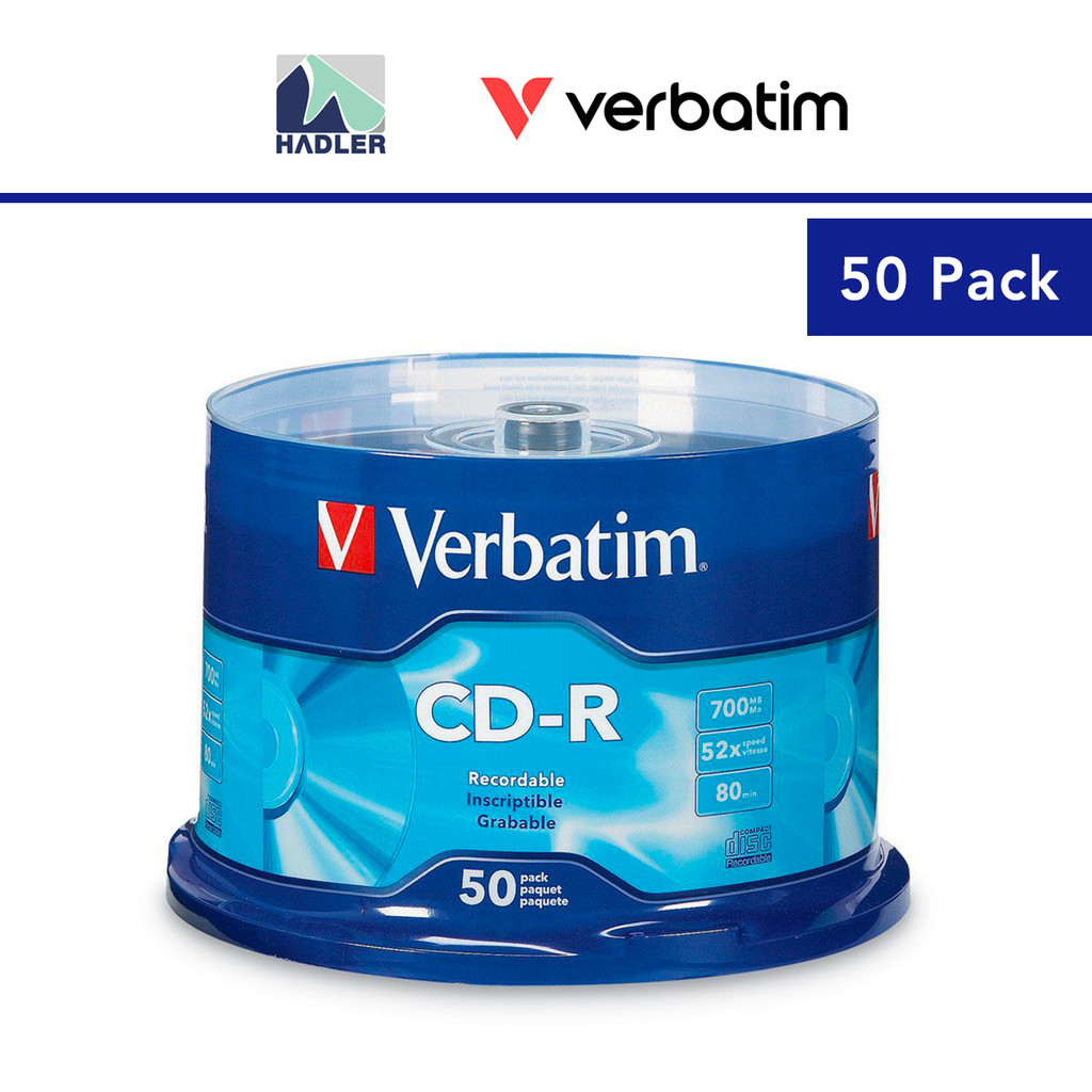 Verbatim CD-R High Speed Burn 700MB 52X 80min [50 ชิ้น]