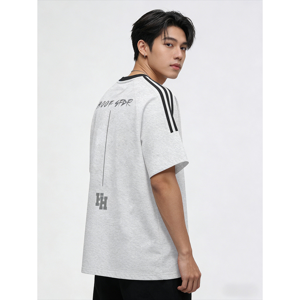 🌷Top.basic🌷เสื้อผู้ชายoversize เสื้อแฟชั่น เกาหลี สตรีท ใส่สบาย โคตรนุ่ม ผ้าคอตตอน100% ลาย "HOOF SPD