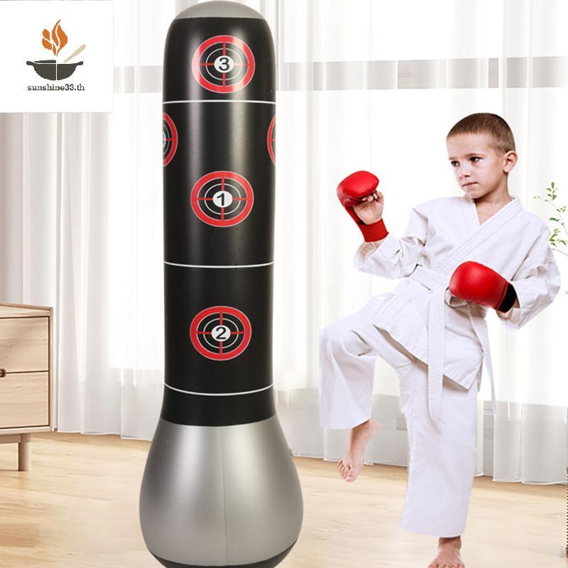 THSUN ใหม่เด็กคอลัมน์มวยพองเยาวชนฟิตเนสแนวตั้งบ้าน Sanda Tumbler TH