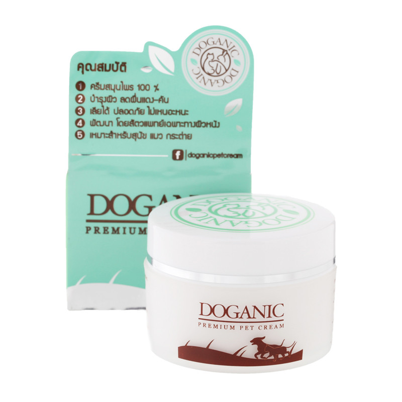 ด๊อกแกนิกพรีเมี่ยมเพ็ทครีมผลิตภัณฑ์ครีมบำรุงผิวสำหรับสัตว์เลี้ยง 30ก Doganic Premium Pet Cream 30g [