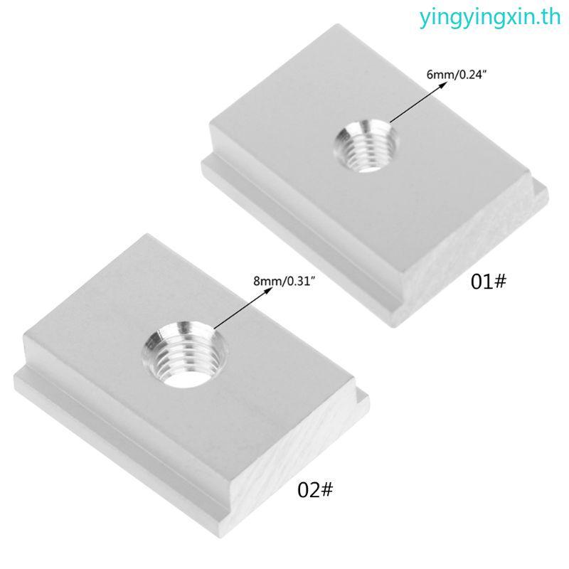 YIN M6 M8 T-slot T-เลื่อนอ่อนนุชสําหรับงานไม้เครื่องมือสล็อต Fastener Jigs Pressi