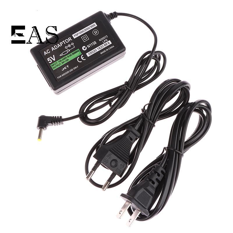 [EA] EU/US Plug Charger แหล่งจ่ายไฟอะแดปเตอร์ AC สายชาร์จสําหรับ PlayStation PSVITA PS Vita PSP1000/