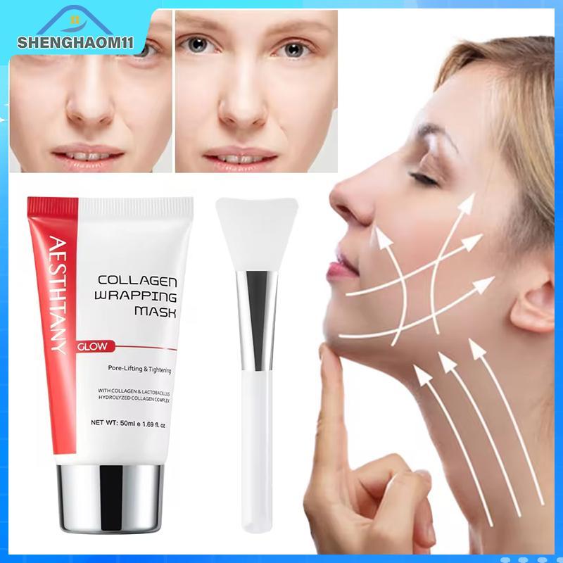 [SH] มาส์กเซร่าคอลลาเจน 5 มล.: ทําความสะอาดเต่งตึง ลอสในความชุ่มชื้นและไฮเดรต TH