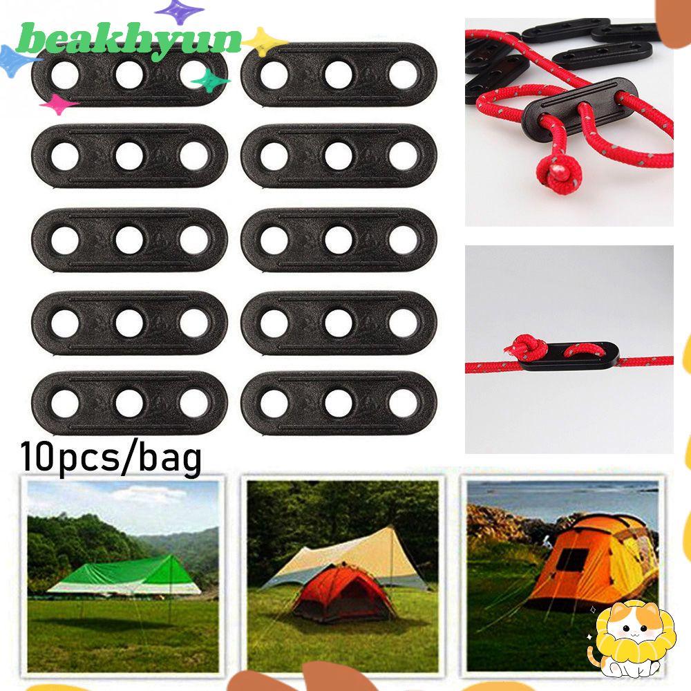 เชือกล๊อก BYUN 10 ชิ้น สำหรับเต็นท์ camping กันสาด Wigwam ปรับความตึง