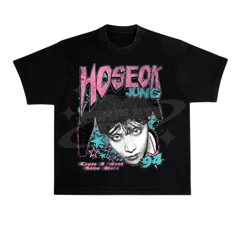 เสื้อยืด JH Jung Hoeseok HOBI B S ผลิตโดยแฟนเมด ขนาดถึง 5XL