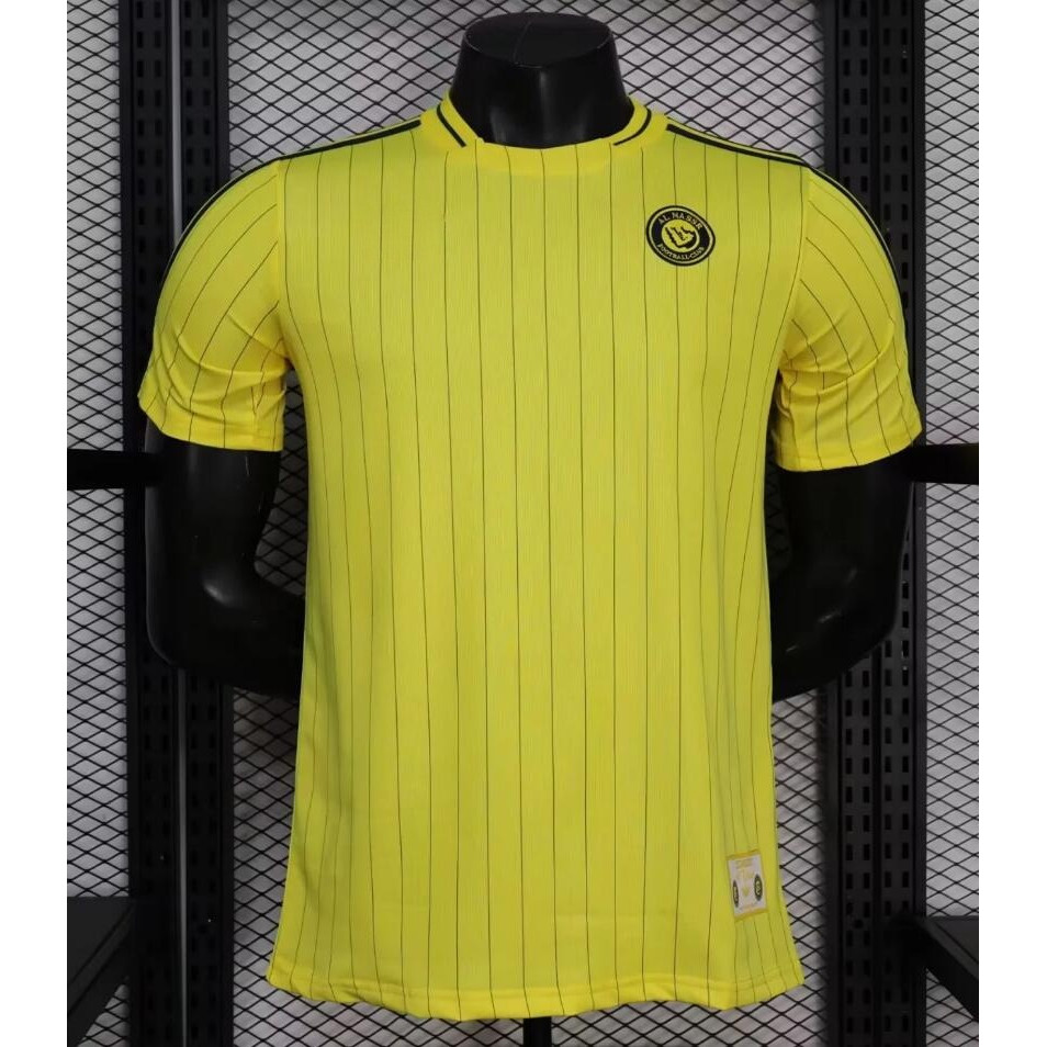 (S--2XL) 26/27 Al-Hilal Victory Yellow Retro Player เสื้อฟุตบอล
