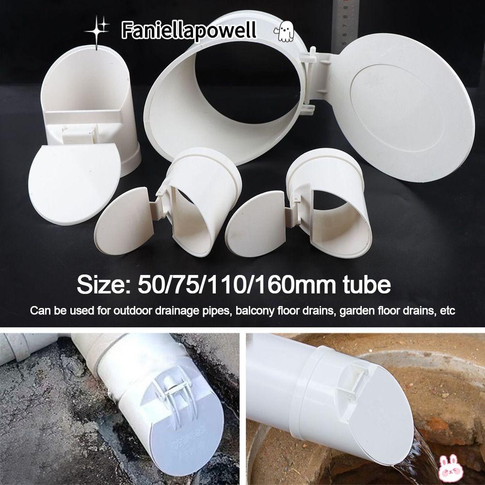 FANIELLAPOWELL ท่อระบายน้ําท่อระบายน้ําชั้น,ป้องกันกลิ่น 50-160 มม. ฝาครอบหลังคากันแมลง,ป้องกันหนูมัลติฟังก์ชั่ขนาดใหญ่ Displacement ท่อฝนหมวก