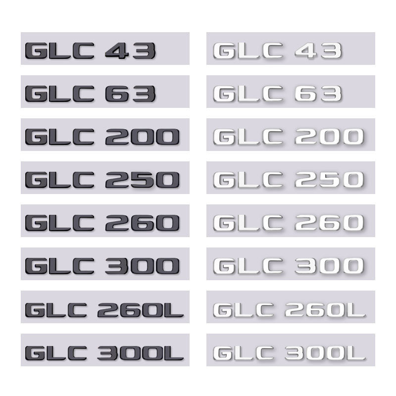 [ฟรี 4Matic] เหมาะสําหรับ benz benz สติ๊กเกอร์โลโก้รถดัดแปลง GLC โลโก้ท้ายรถด้านหลังสติกเกอร์โลโก้รถ