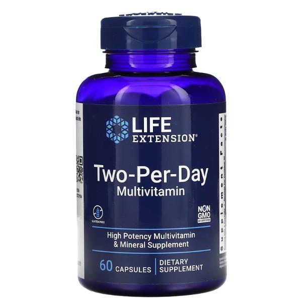 【นำเข้า】[พร้อมจัดส่ง] Life Extension Multivitamin Two per day วิตามินรวมและแร่ธาตุ เสริมสารอาหารที่จำเป็นต่อร่างกาย ราคา ถูกที่สุด ดีลบีเคเค