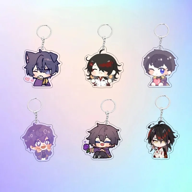 น่ารัก Vtuber Shoto Vox Akuma อะคริลิค Anime Chibi พวงกุญแจตกแต่งกระเป๋านักเรียนและเป้สะพายหลังเป็นข