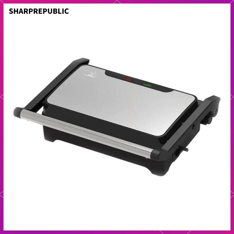 [Sharprepublic] Panini Press Grill ทําความสะอาดง่าย เครื่องทํา Panini สําหรับสเต็กชีส อาหารเช้า