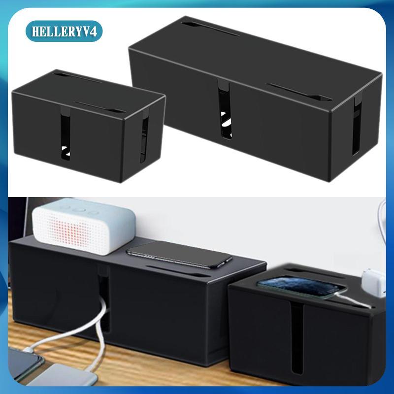 [hleryv4] กล่องสายไฟ Hider Hide Wires & Power Strip Cable Organizer Box for Desk