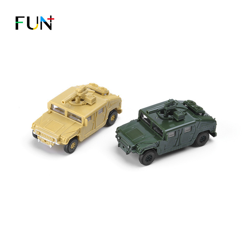 Lejia US Army Hummer รถทหาร 2 สีชุด 1: 72 ประกอบ 4D ทหาร DIY ฉากประกอบของเล่นรถยนต์