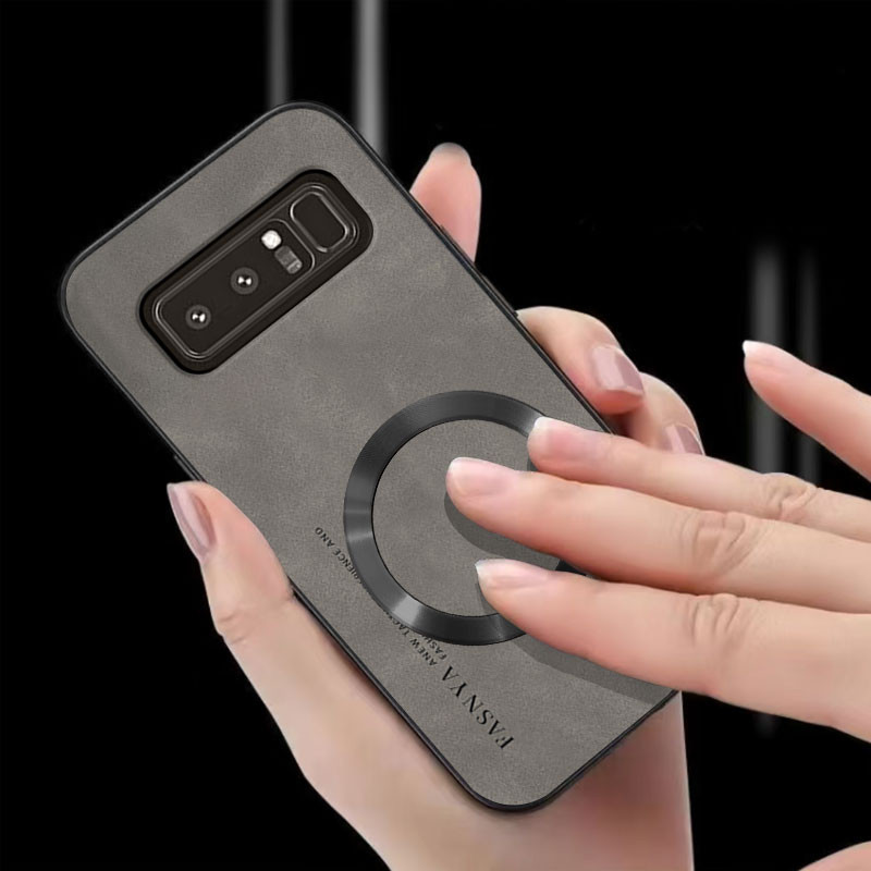 ปลอก SAMSUNG NOTE 8 เคสโทรศัพท์ Anti การสั่นสะเทือนแหวนดูดแม่เหล็กฝาครอบป้องกันพร้อมขอบนุ่มและกันลื่นฝาหลัง ybpcxq F7SP