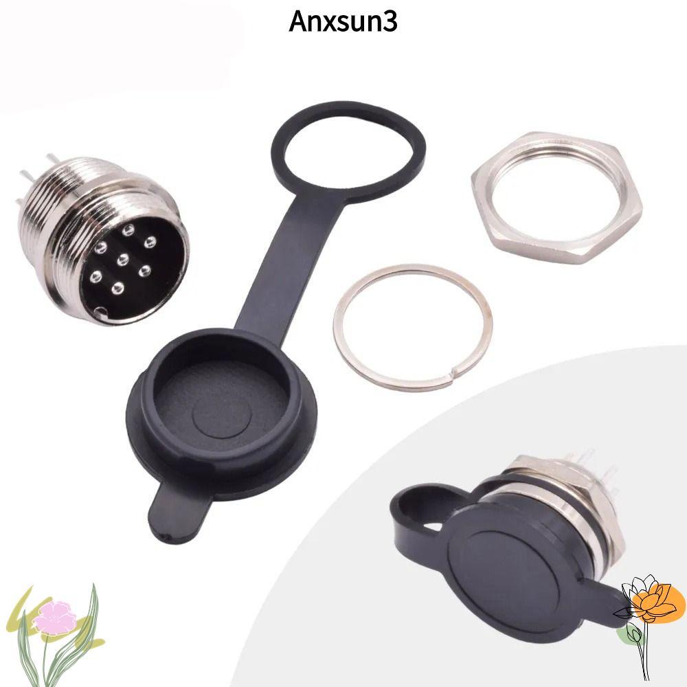 ANXSUN3 ฝาครอบซ็อกเก็ตปลั๊กวงกลมการบิน, GX12 GX16 GX20 กันน้ํา GX12 GX16 GX20 หมวกฝุ่น, ป้องกันการรั