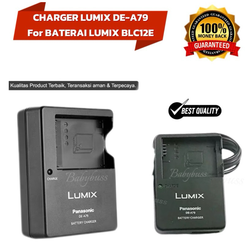 Charger LUMIX DE-A79 Compatible baterai DMW BLC12 Charger Baterai DMW-BLC12 Lumix DMC-G85 GX8 G7 DC-