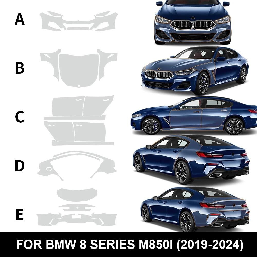 KUNGKIC PPF สําหรับ BMW M850i 8 Series 2022-2024 8.5Mil Pre Cut สีรถฟิล์มป้องกันโปร่งใสห่อใสสติกเกอร