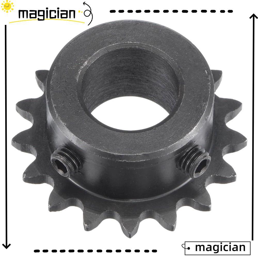 MAGICIAN เฟืองลูกกลิ้ง,25โซ่เดี่ยวStrand 1/4 "Pitch 17 ฟันเกียร์,ปฏิบัติ C45 เหล็กคาร์บอนสีดําออกไซด