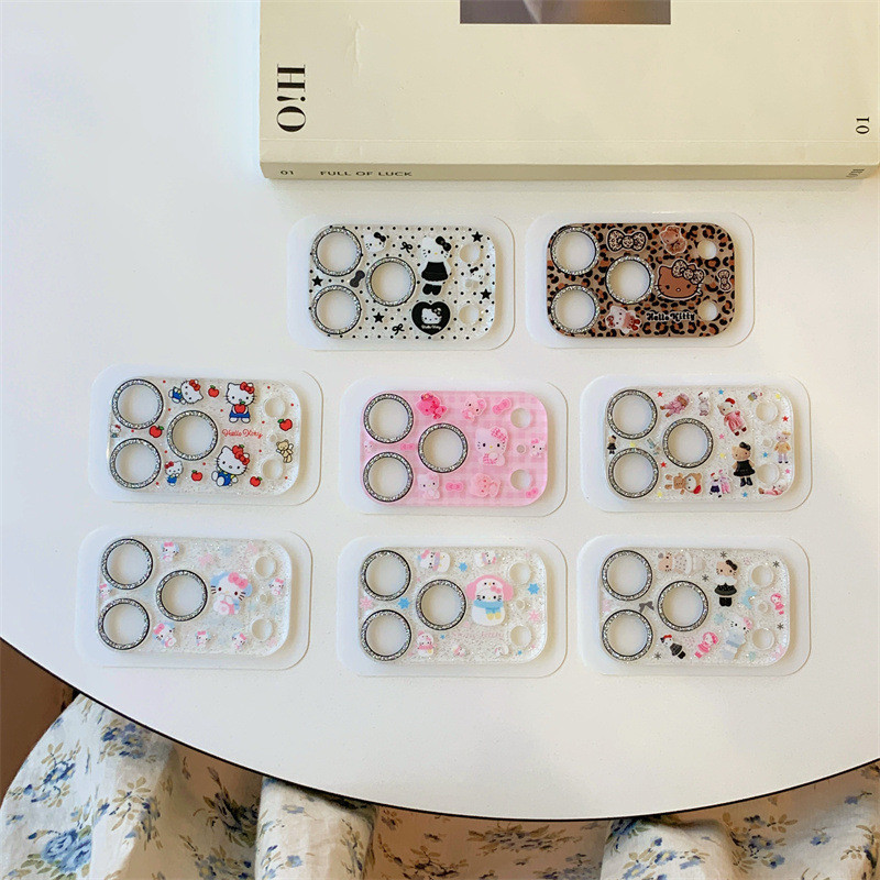 Flash Diamond KT Cat Star เหมาะสําหรับ Apple 17promax ฟิล์มเลนส์โทรศัพท์มือถือ iPhone16 น่ารัก152026