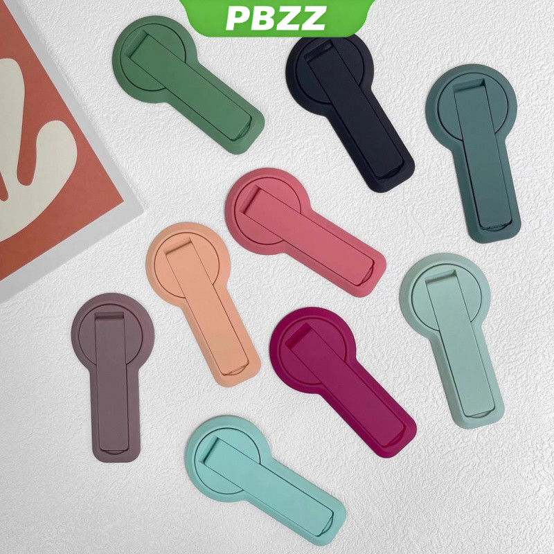 PBZZ สำหรับสติ๊กเกอร์หลังที่มองไม่เห็น ขาตั้งโทรศัพท์สร้างสรรค์ โต๊ะทำงาน ปรับหมุนได้ 360 องศา เคสโทรศัพท์พร้อมที่วาง อุปกรณ์เสริมโทรศัพท์