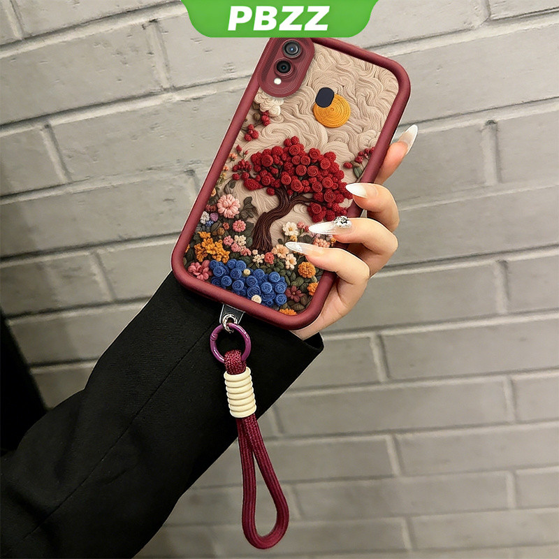 PBZZ เคสสําหรับ SAMSUNG a20 a10 a7 2018 a50 a70 a50s a30s a750 a20s a21s a11 a10s a30 เคสโทรศัพท์ Softcase ซิลิโคนกันกระแทกใหม่น่ารักพร้อมเชือกเส้นเล็กสําหรับสาวความงาม JTDT01HS