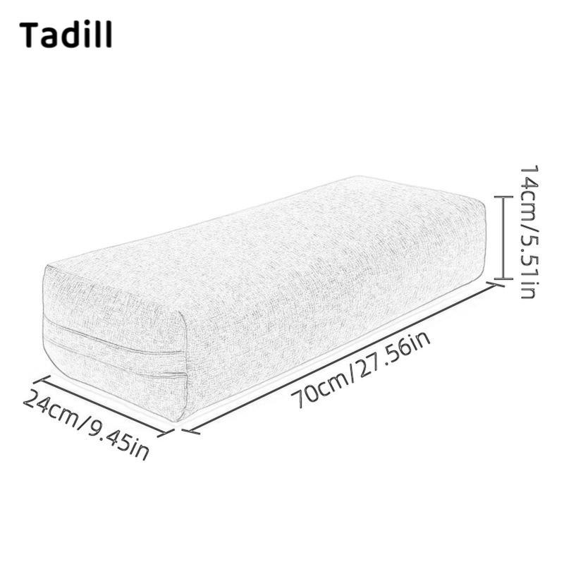 Tadill หมอนหนุนโยคะ Ergonomic ฟองน้ํารองรับอุปกรณ์เสริมฝาครอบแบบถอดได้สําหรับ Home Air Yoga และ Balance Poses — صورة 6