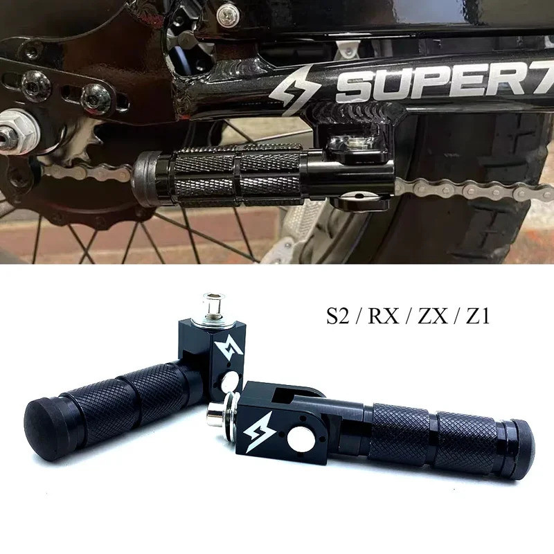 ใหม่ Fit Super 73-ZX 73-RX 73-S2 73-Z1 เฉพาะผู้โดยสารด้านหลังเท้าเหยียบสําหรับ SUPER73 73RX / 73S2 /